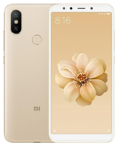 Смартфон Xiaomi Mi A2 4/64 ГБ, Dual nano SIM, золотой