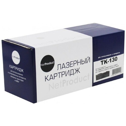 Картридж NetProduct N-TK-130, 7200 стр, черный картридж tk 130 для kyocera fs 1028mfp fs 1128mfp fs 1100 fs 1300d cet