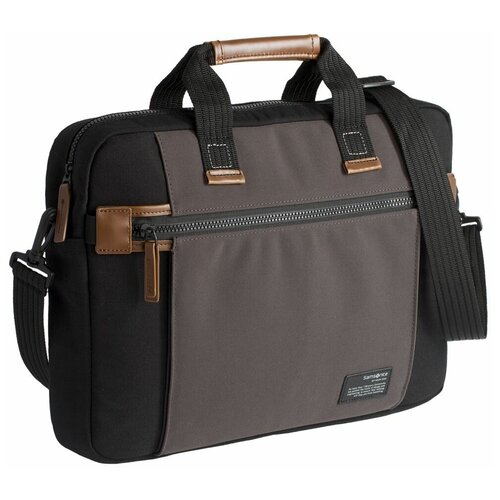 фото Сумка для ноутбука sideways laptop bag, черная с серым samsonite