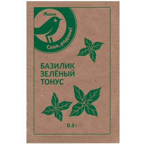 Семена Базилик Тонус зеленый, 0,3 г семена базилик тонус 0 25г