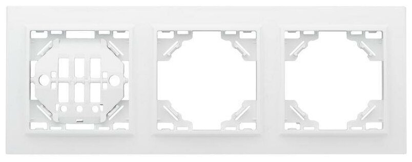 Рамка 3-м Минск горизонтальная бел. Basic EKF ERM-G-303-10 (5шт. в упак.)