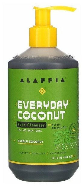 Alaffia Alaffia, Everyday Coconut, очищающее средство для лица, 354 мл