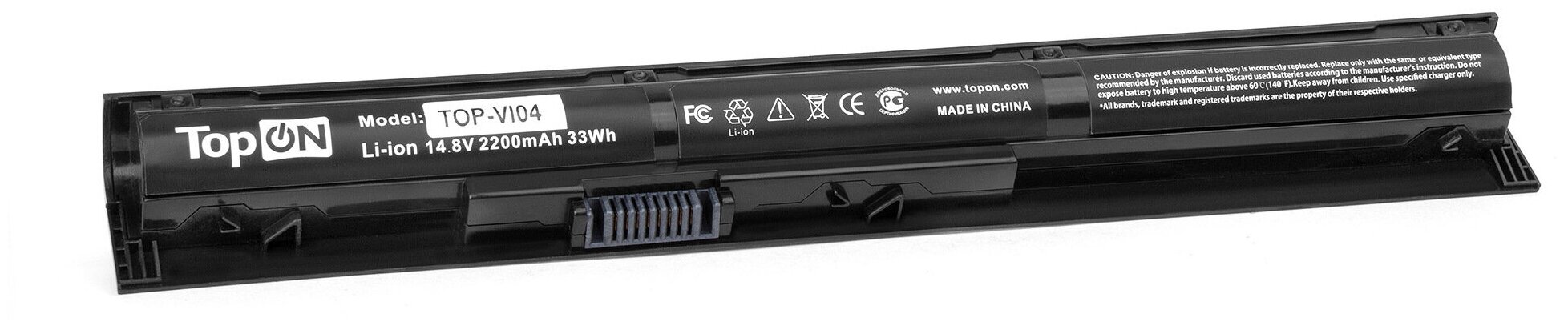 Аккумулятор TopON для ноутбуков Topon HP 15, 17, Pavilion 15, 17, ProBook 450 G2, 455 G2 Series. 14.8V 2200mah PN: VI04, TPN-Q142