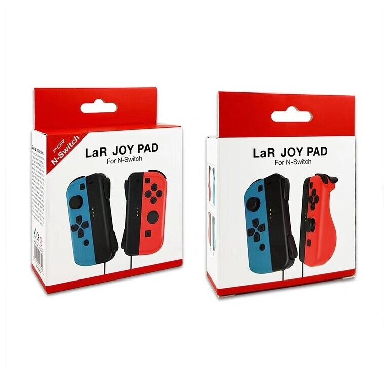 Набор DOBE из 2-х контроллеров Joy-Con Неоновый красный/Неоновый синий (Switch) TNS-1810