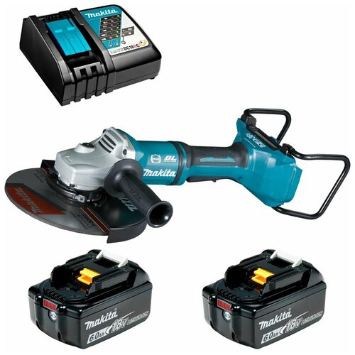 Шлифмашина угловая аккумуляторная 36В LXT 230мм Li-Ion 2x5Ач зу Makita DGA900RT2 5505000₽