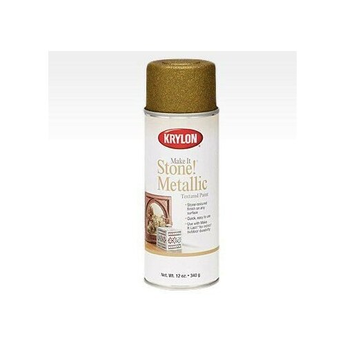 Make It Stone! Metallic аэрозоль Текстурный Металл, 340гр. Gold - Золото Krylon 8260