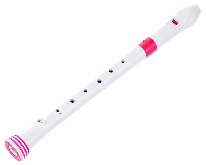 NUVO Recorder White/Pink блок-флейта сопрано строй - С барочная система материал - АБС пластик цвет - белый/розовый чехол