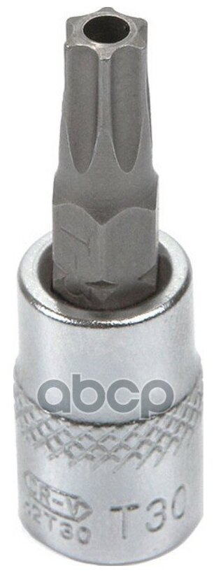 Licota H2TT30 Головка торцевая с вставкой torx с отверстием 1/4" T30H - фото №1