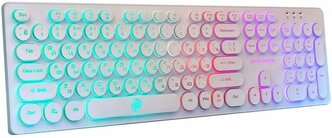 Клавиатура KGK-16U WHITE Dialog Gan-Kata - игровая с RGB-подсветкой, USB, белая