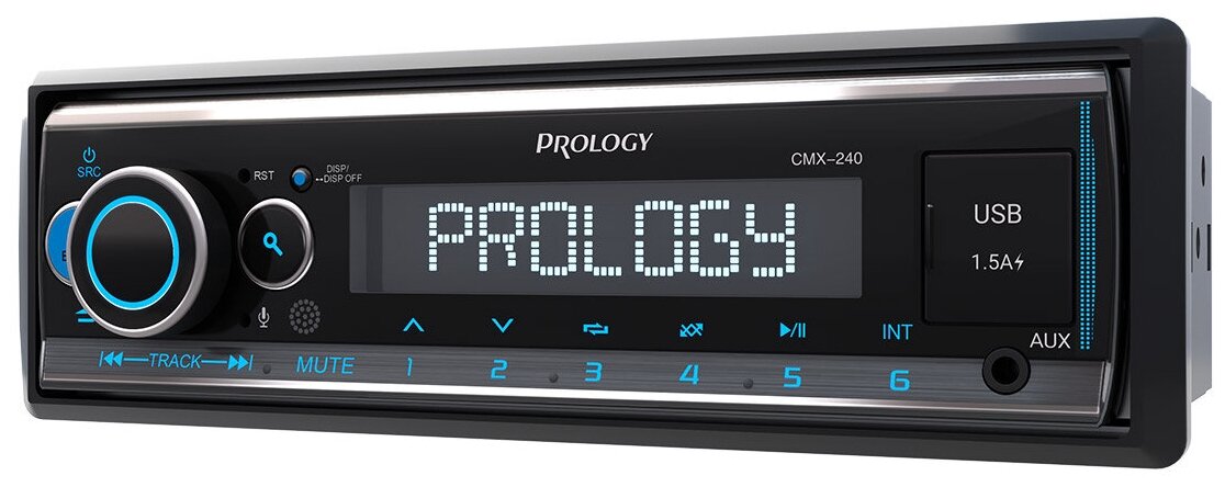 Головное устройство PROLOGY CMX-240 FM / USB ресивер с Bluetooth, черный