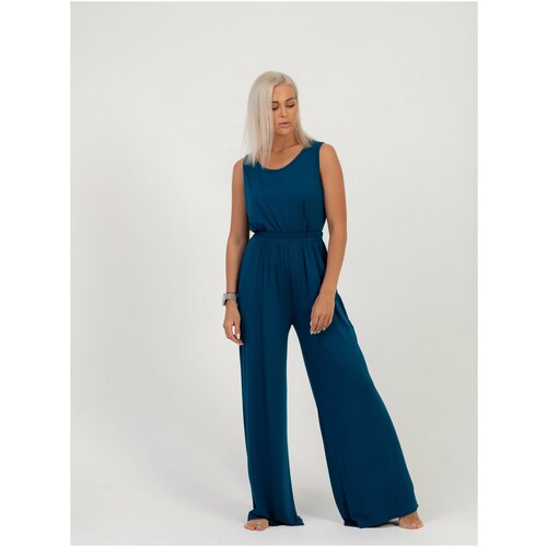 Комплект O&J Leontevy Production, размер 42-46/164 S, бирюзовый, синий женский брючный костюм oversize бежевый