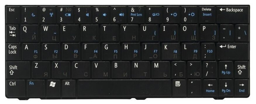 Клавиатура для ноутбуков Dell Inspiron MINI 9 RU
