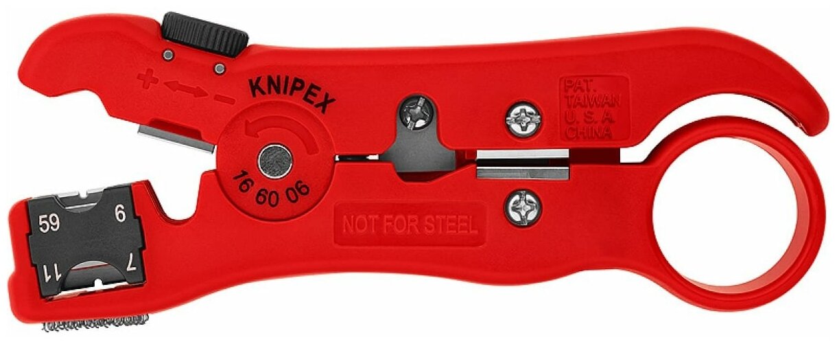 Стриппер для коаксиальных дата-кабелей KNIPEX KN-166006SB