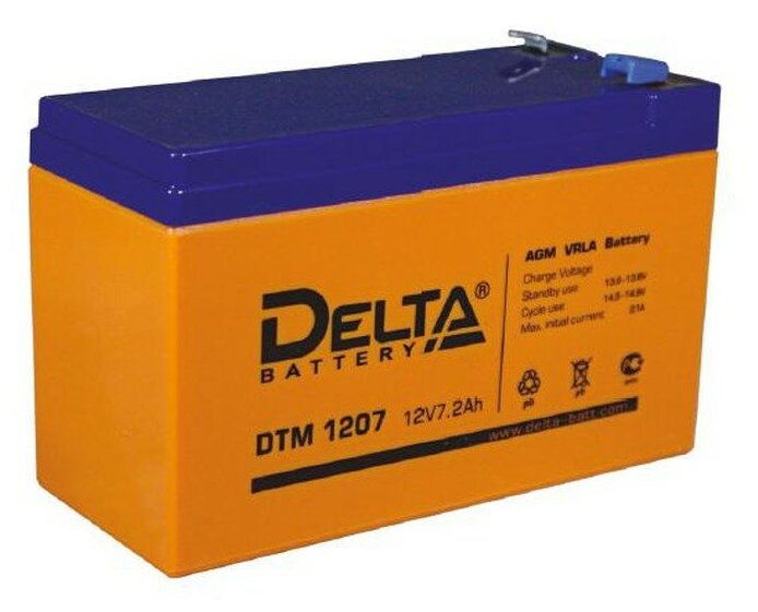 Аккумулятор Delta DTM 1207 (12V 7.2Ah)