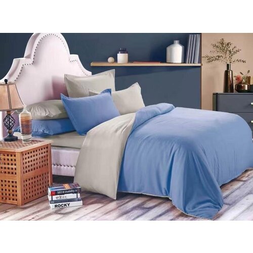 Постельное белье ,мако сатин 2-спальное с простыней на резинке