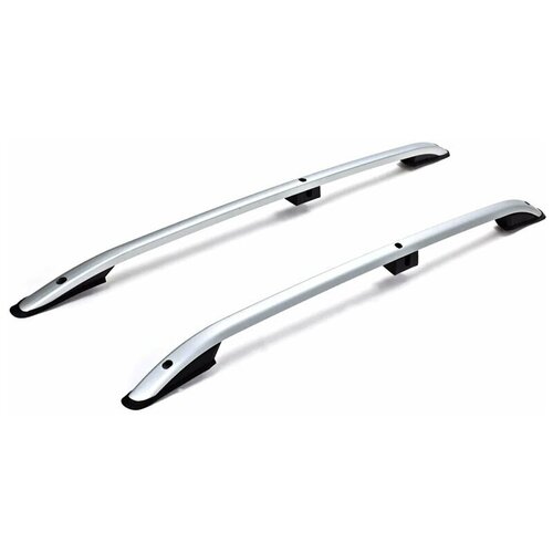 Рейлинги продольные для Citroen Berlingo / Ситроен Берлинго II-поколение (короткая база) 2008-2018 серебристые
