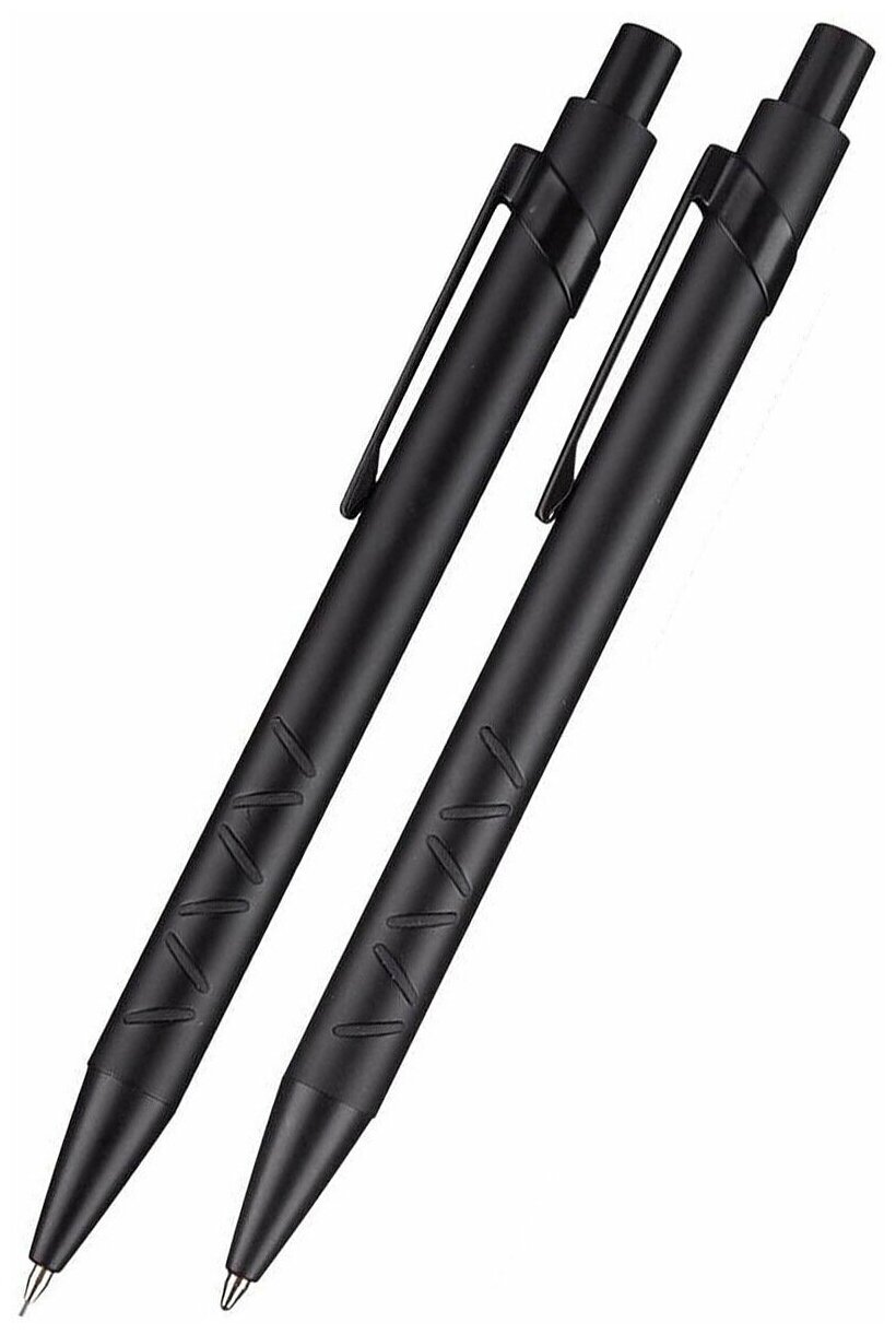 Набор Pierre Cardin Pen & Pen: ручка шариковая + механический карандаш, алюминий, цвет черный матовый (PCS20847BP/SP)