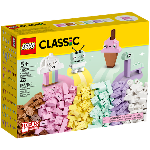 Конструктор LEGO Classic 11028 Творческое пастельное веселье Creative Pastel Fun, 333 дет. конструктор lego classic 11031 творческое веселье обезьян