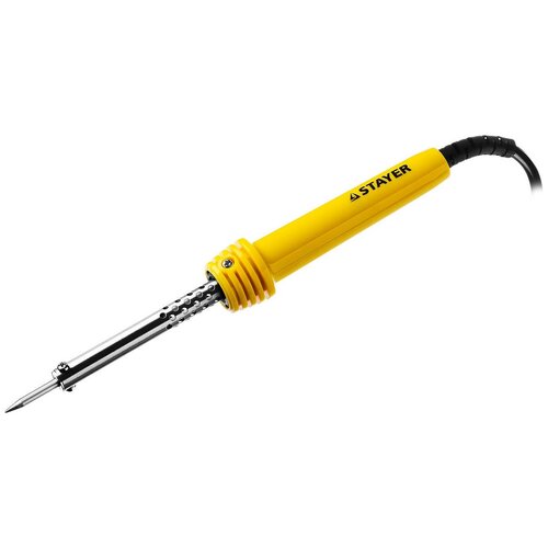 Электропаяльник STAYER Proterm 40Вт конус пластиковая рукоятка Maxterm 55305-40 59400₽