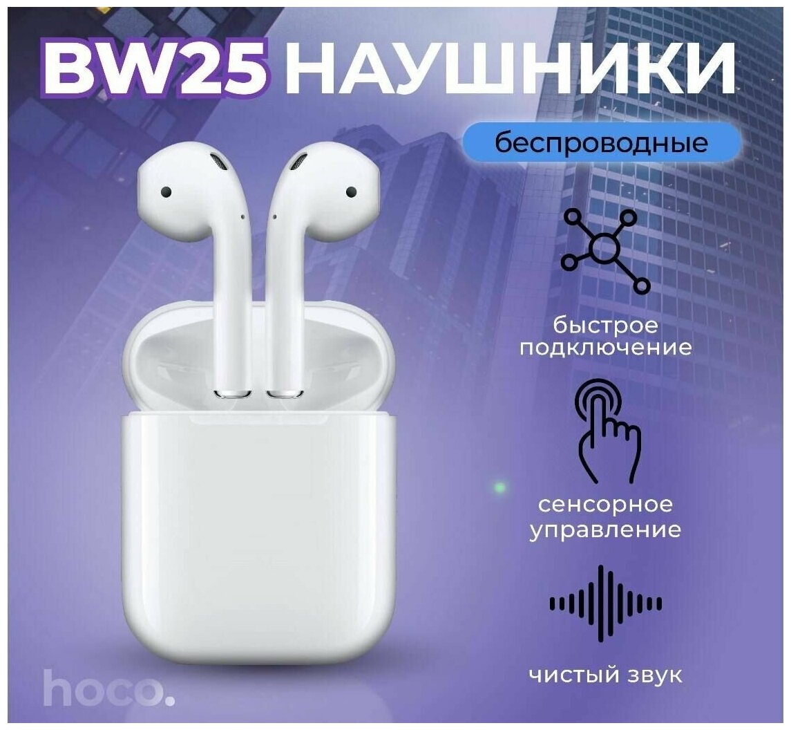 Наушники Borofone BW25 White 6974443385816 - фото №15