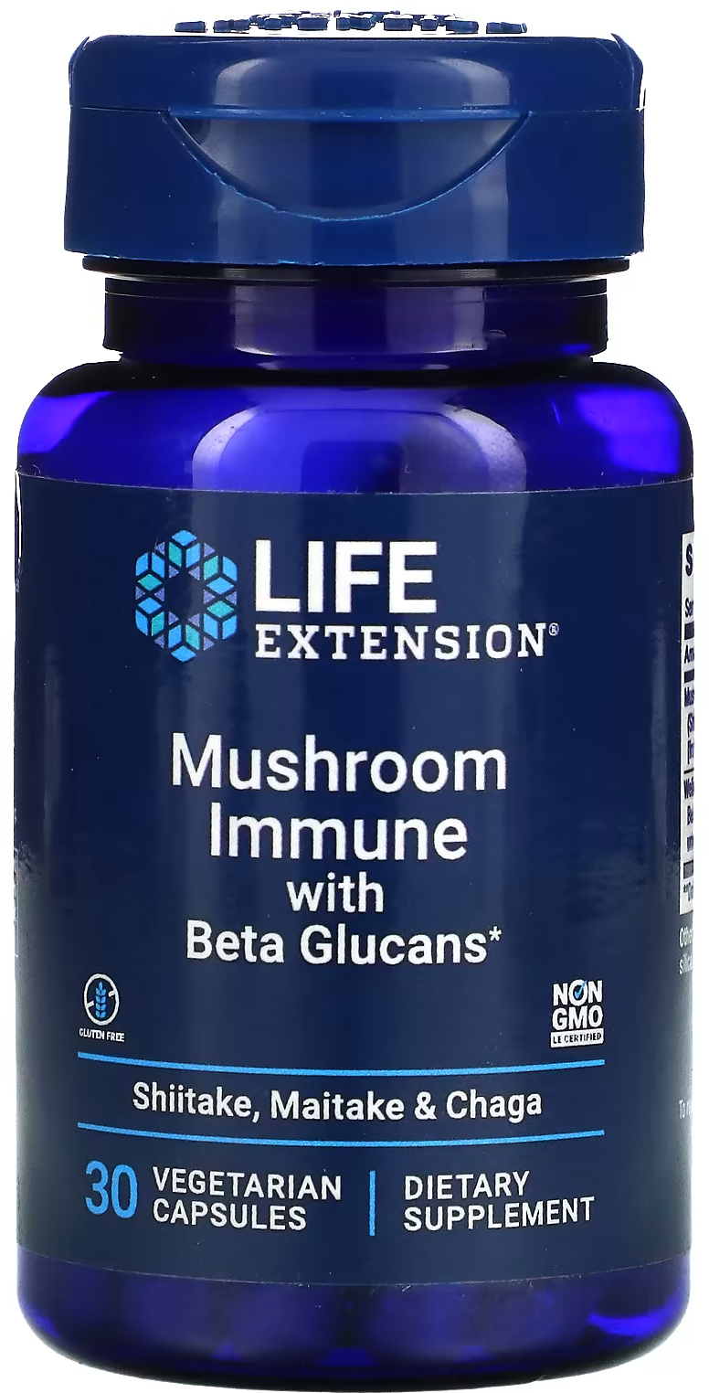 Mushroom Immune with Beta Glucans 30 вег. капсул