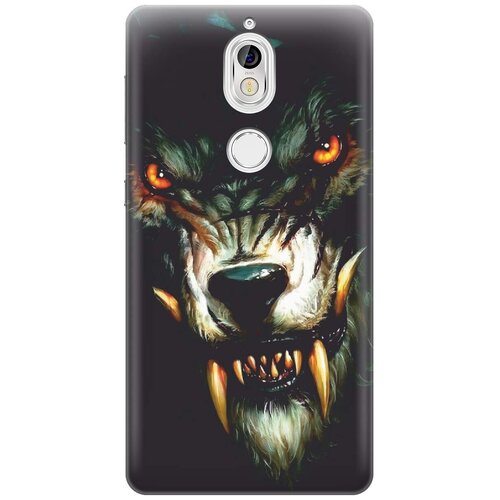 фото Силиконовый чехол на nokia 7 / нокиа 7 с принтом "злой оборотень" gosso