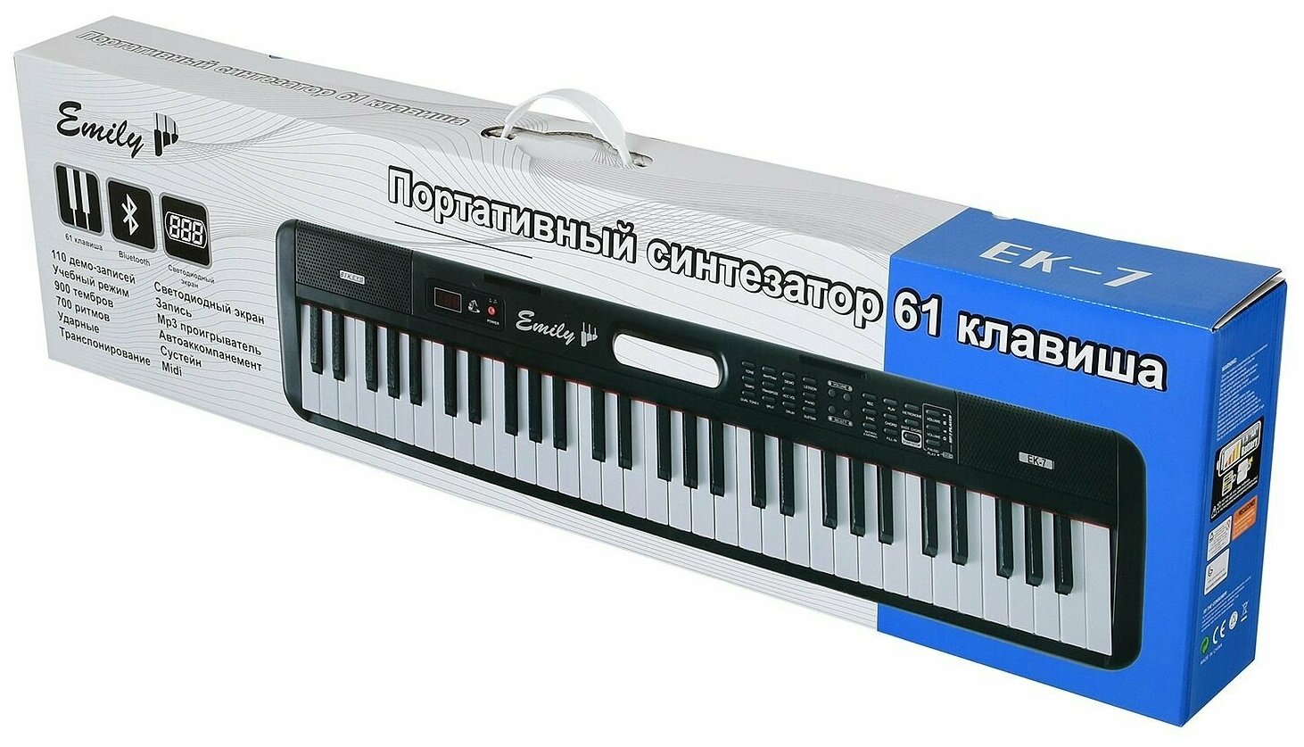 Цифровой синтезатор EMILY PIANO EK-7 RD