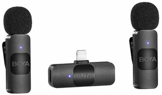 Микрофонная система WiFi Boya BY-V2 (2TX+1RX) для Apple