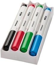ИКЕА Набор маркеров с губкой МОЛА для доски 4 шт, разноцветный, 4 шт.