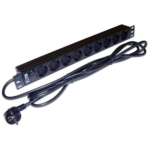 блок розеток lanmaster twt twt pdv3 6x36 16a Распределитель питания PDU LanMaster TWT-PDU19-16A9P-3.0