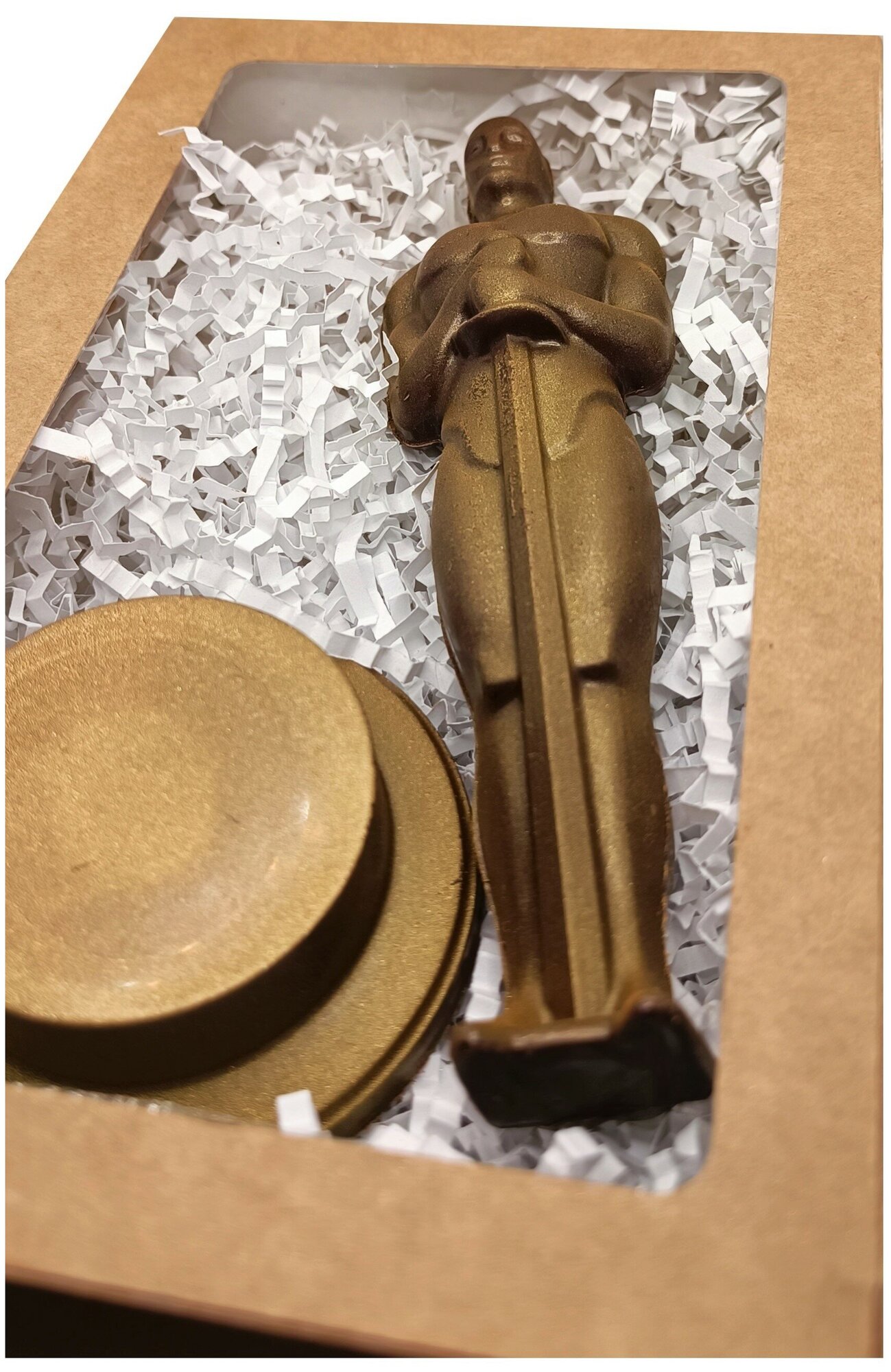 Шоколад фигурный "Оскар" 120гр / Подарочный набор шоколада / фигурный шоколад