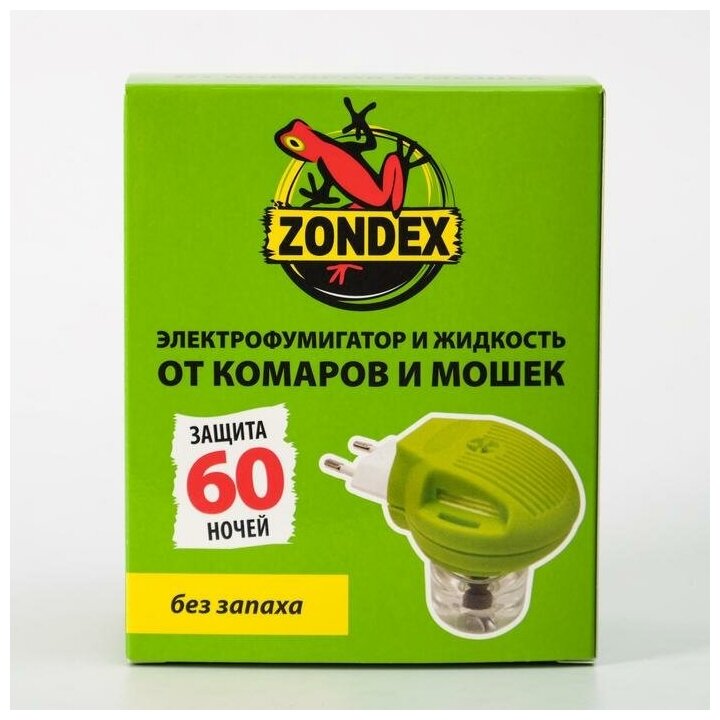 Комплект от комаров "Zondex", фумигатор+жидкость 60 ночей, 45 мл - фотография № 11