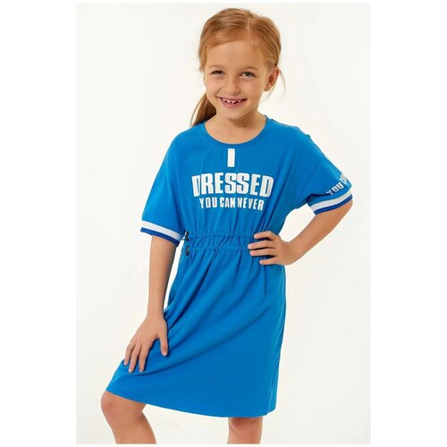 фото Платье colabear, размер 146 см, синий, 685052