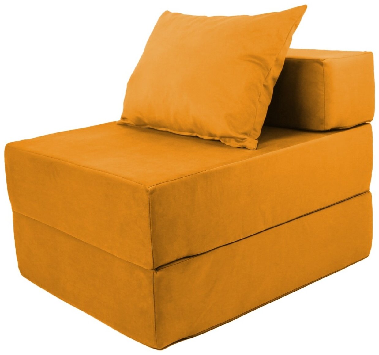 Бескаркасное кресло "Квадро" Цвет: Оранжевый - фотография № 3