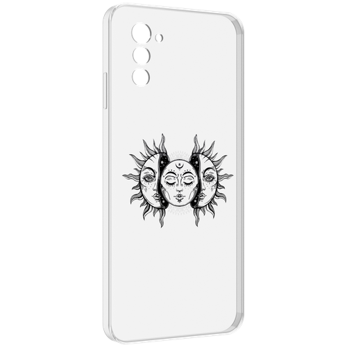 Чехол MyPads луна-в-солнце для UleFone Note 12 / Note 12P задняя-панель-накладка-бампер