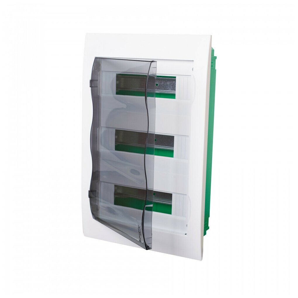Бокс ЩРВ-П-36мод встр. пласт бел (дв.прозр) 3 ряда IP40 City9 Box Systeme Electric