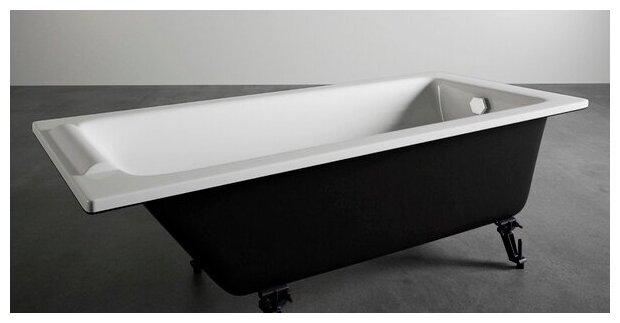 Чугунная ванна Jacob Delafon PARALLEL E2947-00 без ручек (170x70), без ножек и сифона - фотография № 2
