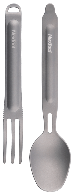 Походный набор столовых приборов Xiaomi NexTool Titanium Cutlery Set (NE0124) - фото №5