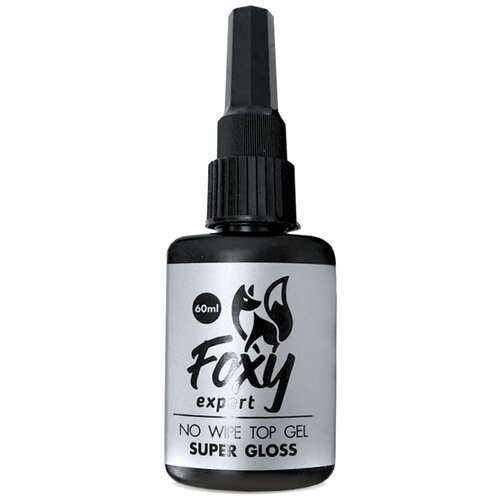 Foxy Expert, NO WIPE Top gel SUPER GLOSS, (топ без липкого слоя, супер-глянец), 30 ml.