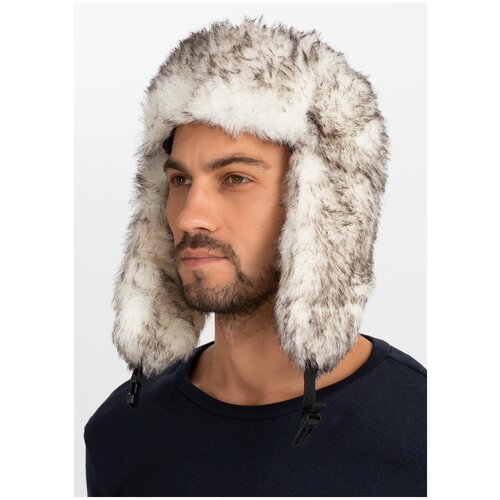 фото Шапка-ушанка гулять!, мужская, из искусственного меха, размер 56-58.