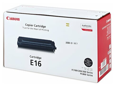 Картридж лазерный CANON (E-16) FC-108/128/PC750/880, ресурс 2000 страниц, оригинальный, 1492A003