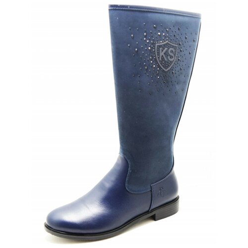 фото Tom miki b-1743-bv детские сапоги синий искусственная кожа, размер 36 tom&miki