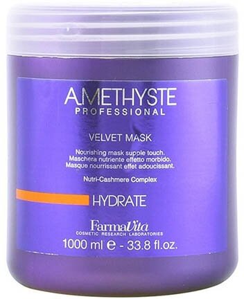 FarmaVita, Маска бархатистая для сухих и поврежденных волос, Hydrate Amethyste, 1000 мл