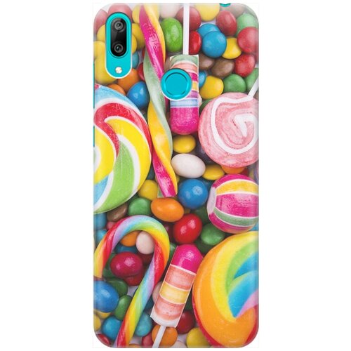фото Силиконовый чехол на huawei y7 (2019) / хуавей у7 2019 с принтом "сладости" gosso