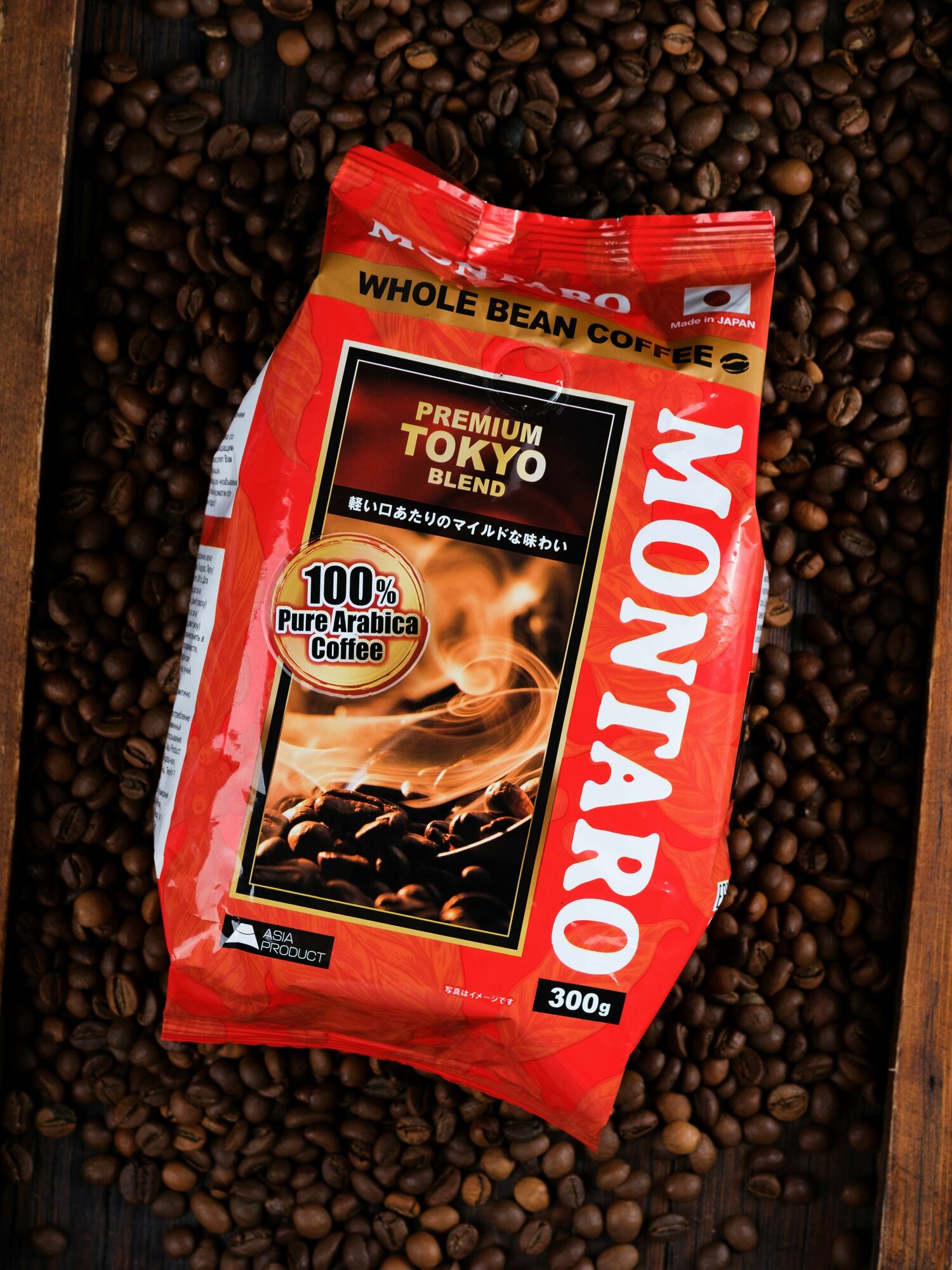 Кофе в зернах MONTARO Tokyo Blend, арабика, 300 г - фотография № 2