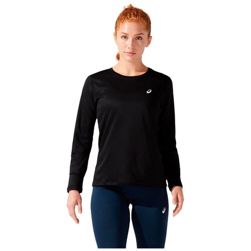 фото Футболка женская asics 2012c333 001 core ls top полиэстер черный цвет черный размер l