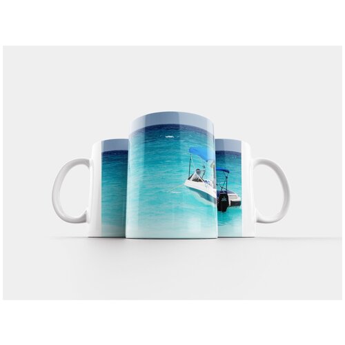 фото Кружка "синий, лодка, двигатель" 320 мл lotsprints