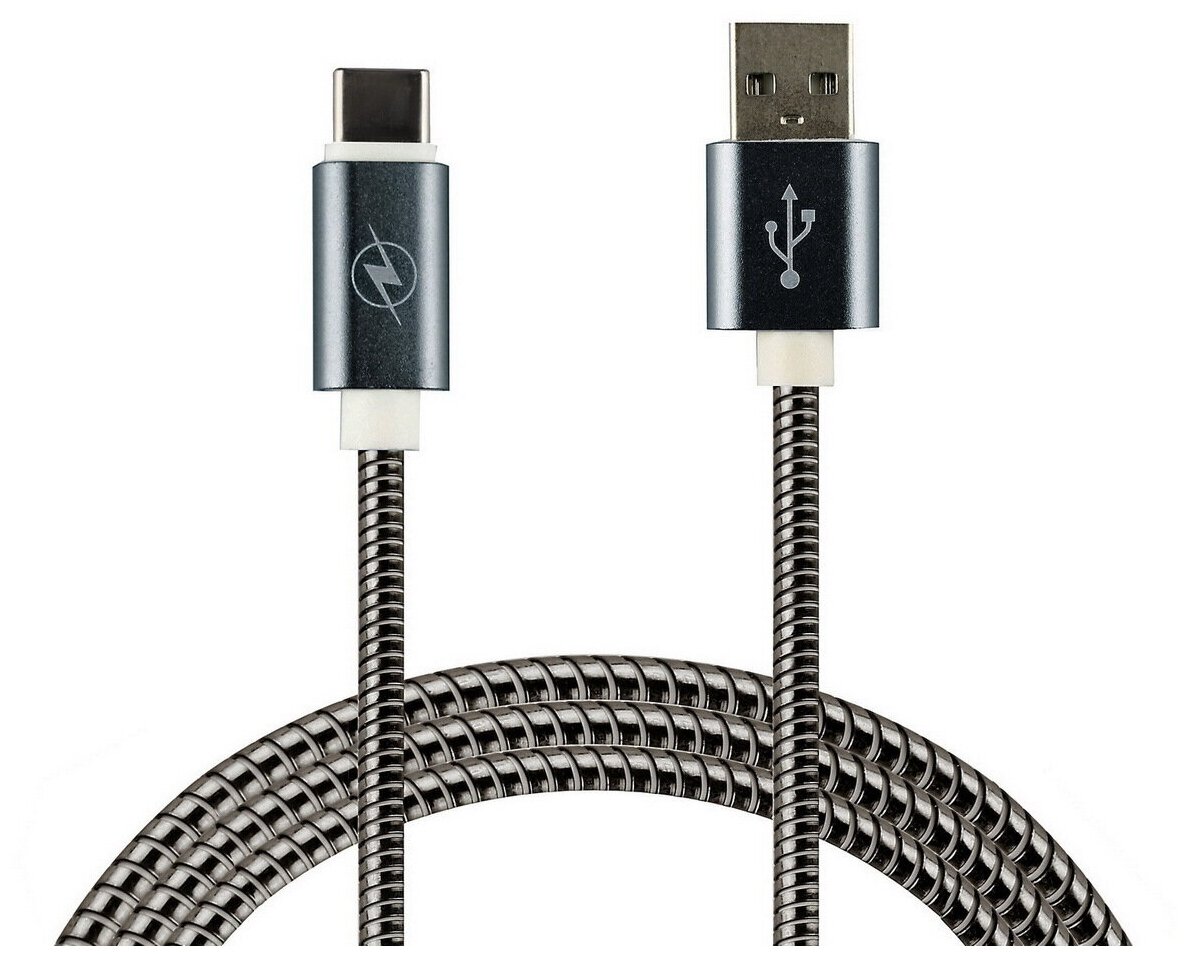 Кабель USB Type-C для зарядки телефона /Кабель USB - Type-C для передачи данных / Кабель с разъёмом Type-C черный