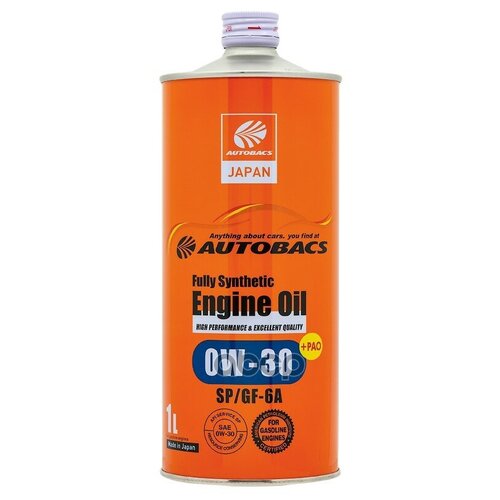 Моторное масло Autobacs Engine Oil 0W-30, 1 л