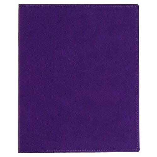 фото Бизнес-блокнот а4, 96 листов «премиум», искусственная кожа, фиолетовый арго-книга